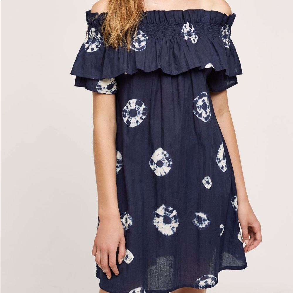 RARE NWT Anthropologie Whit Two Shibori Dress
